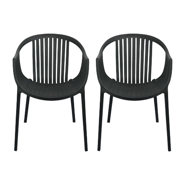 Chaise d'arme à chaises de salle à manger contemporaine avec des jambes en plastique pour la maison