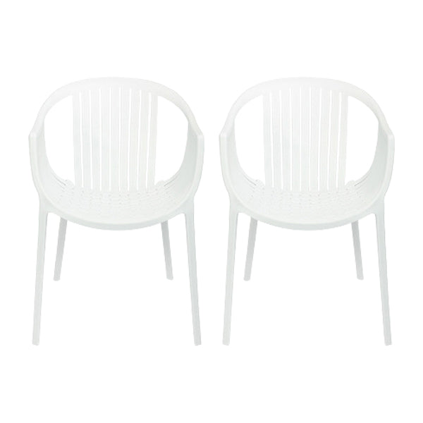 Chaise d'arme à chaises de salle à manger contemporaine avec des jambes en plastique pour la maison