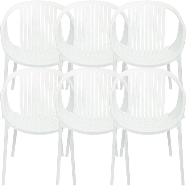 Chaise d'arme à chaises de salle à manger contemporaine avec des jambes en plastique pour la maison