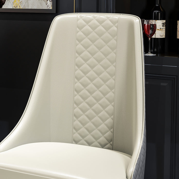 Parsons Armless Dining Chairs Glam Side Chair Set for Dining Room