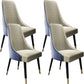 Parsons Armless Dining Chairs Glam Side Chair Set for Dining Room