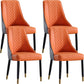 Parsons Armless Dining Chairs Glam Side Chair Set for Dining Room