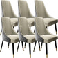 Parsons Armless Dining Chairs Glam Side Chair Set for Dining Room