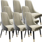 Parsons Armless Dining Chairs Glam Side Chair Set for Dining Room
