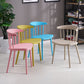 Sillas sin brazo de silla de comedor de estilo contemporáneo con patas de plástico para el hogar