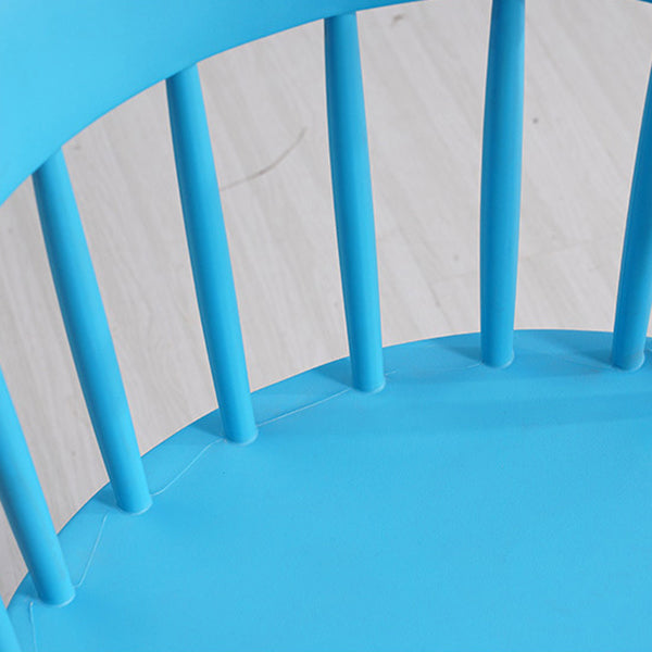 Sillas sin brazo de silla de comedor de estilo contemporáneo con patas de plástico para el hogar