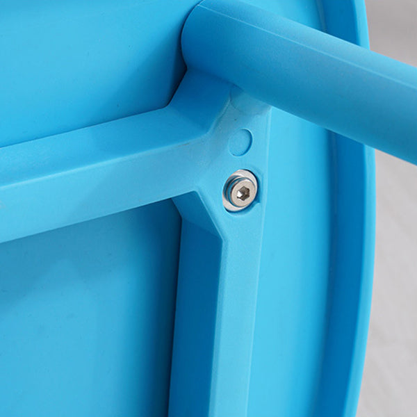 Sillas sin brazo de silla de comedor de estilo contemporáneo con patas de plástico para el hogar