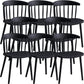 Sillas sin brazo de silla de comedor de estilo contemporáneo con patas de plástico para el hogar