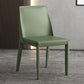 Faux Leather Armless Dining Chairs Contemporary Side Chair Set