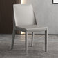 Faux Leather Armless Dining Chairs Contemporary Side Chair Set