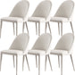 Parsons Dining Room Chair Upholstered Armless Dining Chairs for Home Off-White 6 Piece Set Clearhalo 'Dining Chairs' 'Dining Tables & Seating' 'dining_chair' 'furn' 'furn_dining_chair' 'Furniture' 'Kitchen & Dining Furniture' 5563983