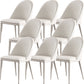 Parsons Dining Room Chair Upholstered Armless Dining Chairs for Home Off-White 8 Piece Set Clearhalo 'Dining Chairs' 'Dining Tables & Seating' 'dining_chair' 'furn' 'furn_dining_chair' 'Furniture' 'Kitchen & Dining Furniture' 5563985