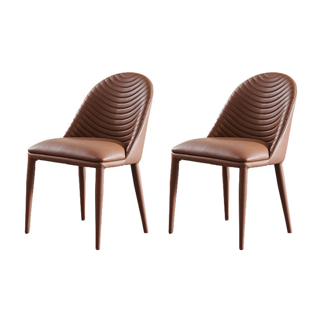 Parsons Dining Room Chair Upholstered Armless Dining Chairs for Home Coffee 2 Piece Set Clearhalo 'Dining Chairs' 'Dining Tables & Seating' 'dining_chair' 'furn' 'furn_dining_chair' 'Furniture' 'Kitchen & Dining Furniture' 5563987