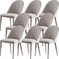 Parsons Dining Room Chair Upholstered Armless Dining Chairs for Home Light Gray 8 Piece Set Clearhalo 'Dining Chairs' 'Dining Tables & Seating' 'dining_chair' 'furn' 'furn_dining_chair' 'Furniture' 'Kitchen & Dining Furniture' 5564000