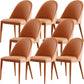 Parsons Dining Room Chair Upholstered Armless Dining Chairs for Home Orange 8 Piece Set Clearhalo 'Dining Chairs' 'Dining Tables & Seating' 'dining_chair' 'furn' 'furn_dining_chair' 'Furniture' 'Kitchen & Dining Furniture' 5564004