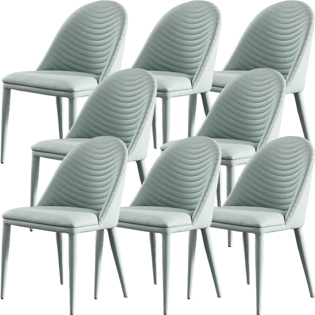 Parsons Dining Room Chair Upholstered Armless Dining Chairs for Home Green 8 Piece Set Clearhalo 'Dining Chairs' 'Dining Tables & Seating' 'dining_chair' 'furn' 'furn_dining_chair' 'Furniture' 'Kitchen & Dining Furniture' 5564008