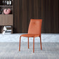 Orange and Gray Dining Chairs Contemporary Armless Low Back Dining Side Chair
