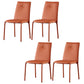 Orange and Gray Dining Chairs Contemporary Armless Low Back Dining Side Chair