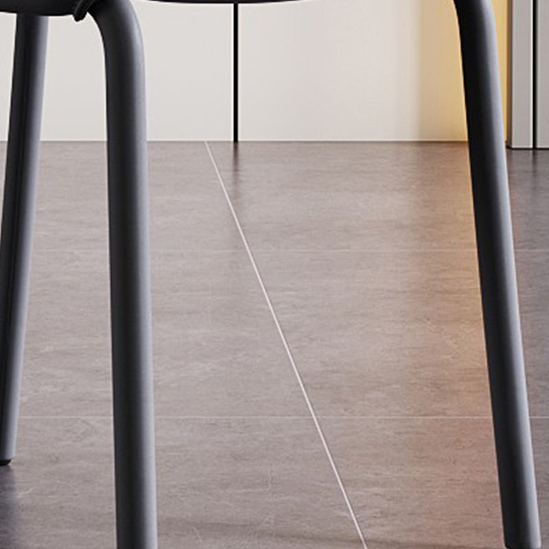 Orange and Gray Dining Chairs Contemporary Armless Low Back Dining Side Chair