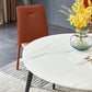 Orange and Gray Dining Chairs Contemporary Armless Low Back Dining Side Chair