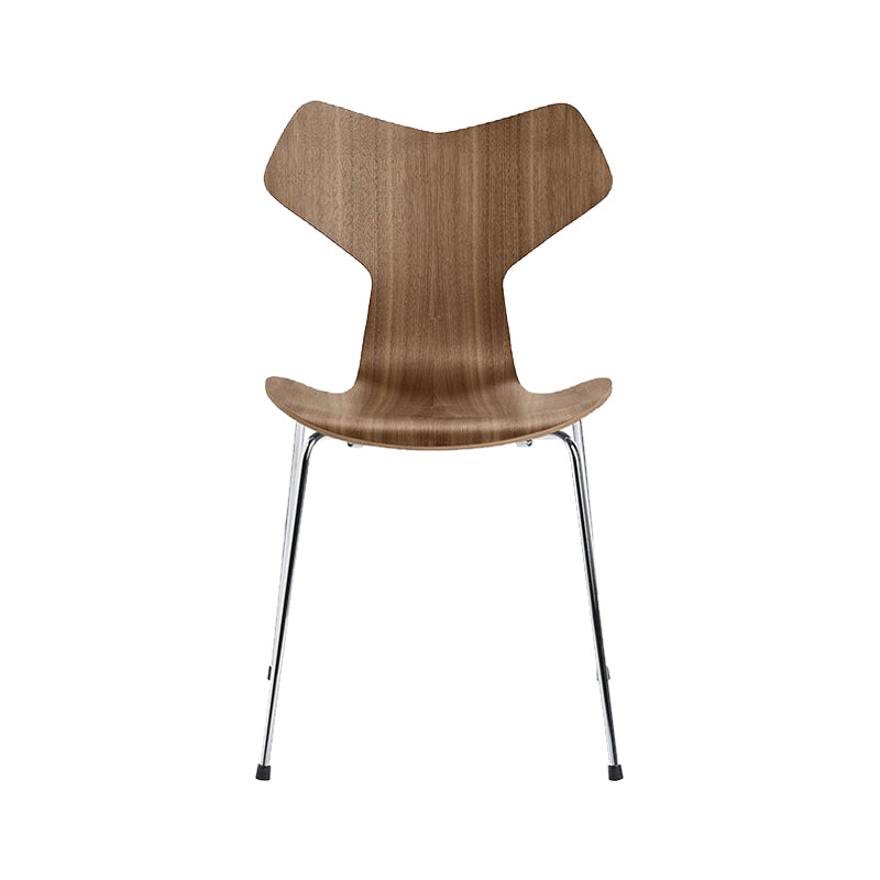 Sedia da pranzo in metallo argento sedie da pranzo in legno contemporanee