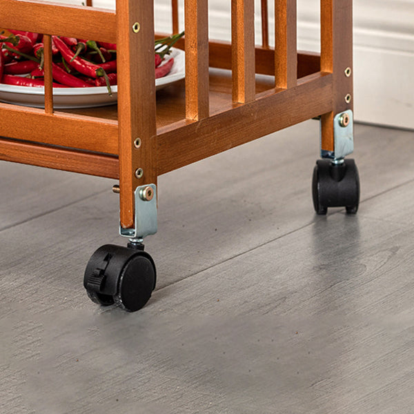 Tavolo da preparazione a rotolamento in stile contemporaneo tavolo da preparazione in legno per ristorante