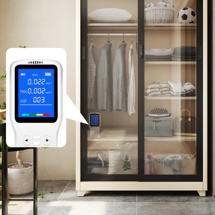 Eigentijdse stijl 1-deuren garderobe glazen garderobe kast met planken