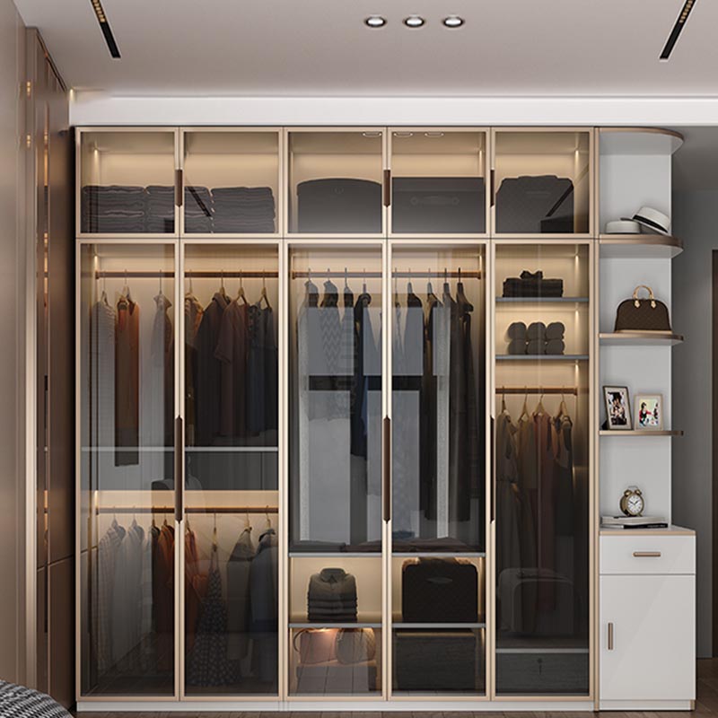 Modern Style Wardrobe White Color Wood Wardrobe Closet with Shelves Clearhalo 'Armoires & Wardrobes' 'armoires_wardrobes' 'Bedroom Furniture' 'furn' 'furn_armoires_wardrobes' 'Furniture' 5564402