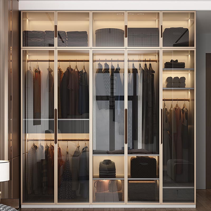 Modern Style Wardrobe White Color Wood Wardrobe Closet with Shelves Clearhalo 'Armoires & Wardrobes' 'armoires_wardrobes' 'Bedroom Furniture' 'furn' 'furn_armoires_wardrobes' 'Furniture' 5564419
