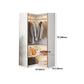 Modern Style Wardrobe White Color Wood Wardrobe Closet with Shelves Clearhalo 'Armoires & Wardrobes' 'armoires_wardrobes' 'Bedroom Furniture' 'furn' 'furn_armoires_wardrobes' 'Furniture' 5564424