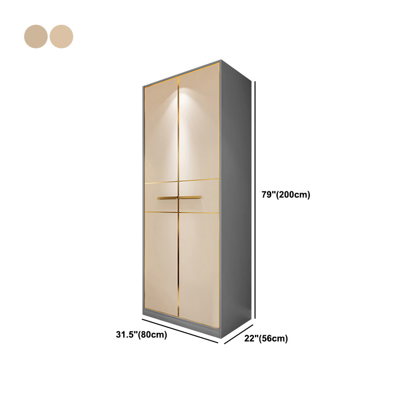 Modern Style Wood Wardrobe Wood Wardrobe with Shelves Armoire Wardrobe Closet Clearhalo 'Armoires & Wardrobes' 'armoires_wardrobes' 'Bedroom Furniture' 'furn' 'furn_armoires_wardrobes' 'Furniture' 5564454