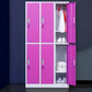 Matte Finish Cabinet with Metal Door Modern Hinged Door Wardrobe