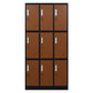 Matte Finish Cabinet with Metal Door Modern Hinged Door Wardrobe