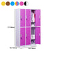 Matte Finish Cabinet with Metal Door Modern Hinged Door Wardrobe