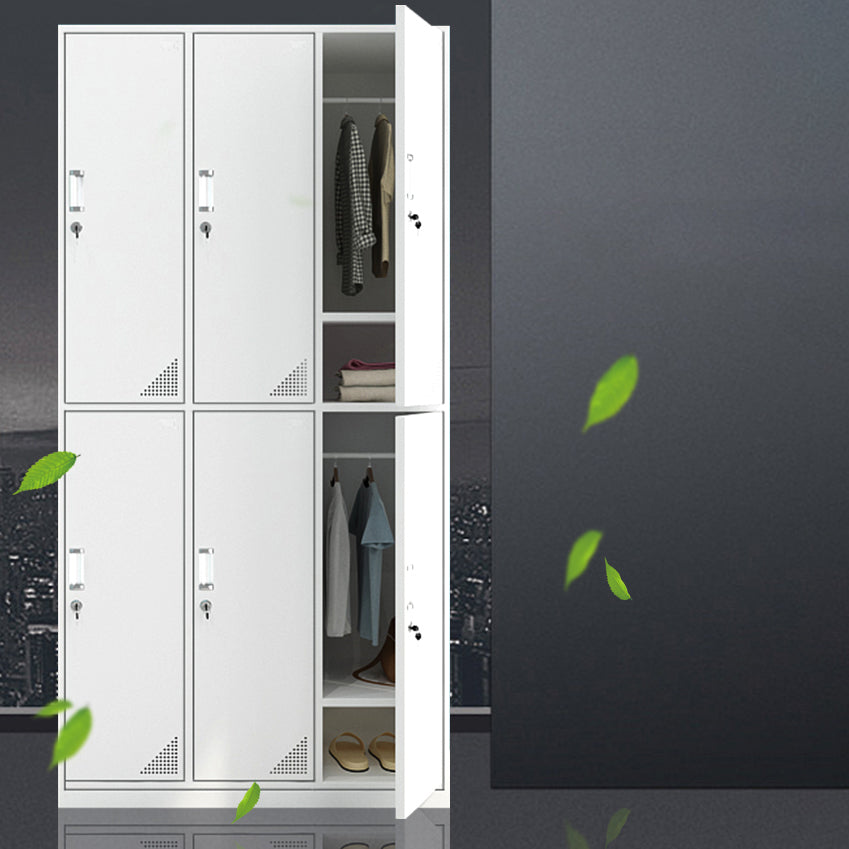 Gabinete de metal blanco para baños gabinete de almacenamiento contemporáneo con puerta con bisagras