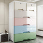 Modern Style Non-Hanging Armoire Plastic Home Storage Cabinet