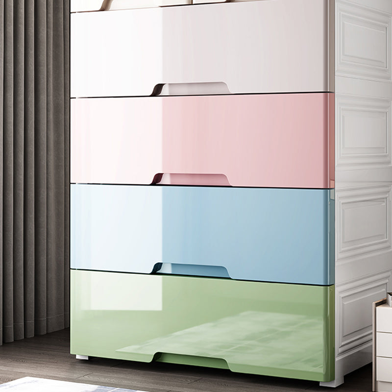 Modern Style Non-Hanging Armoire Plastic Home Storage Cabinet