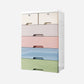 Modern Style Non-Hanging Armoire Plastic Home Storage Cabinet
