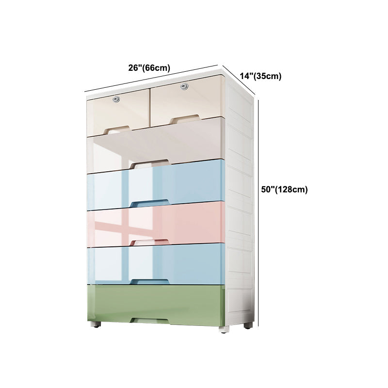 Modern Style Non-Hanging Armoire Plastic Home Storage Cabinet