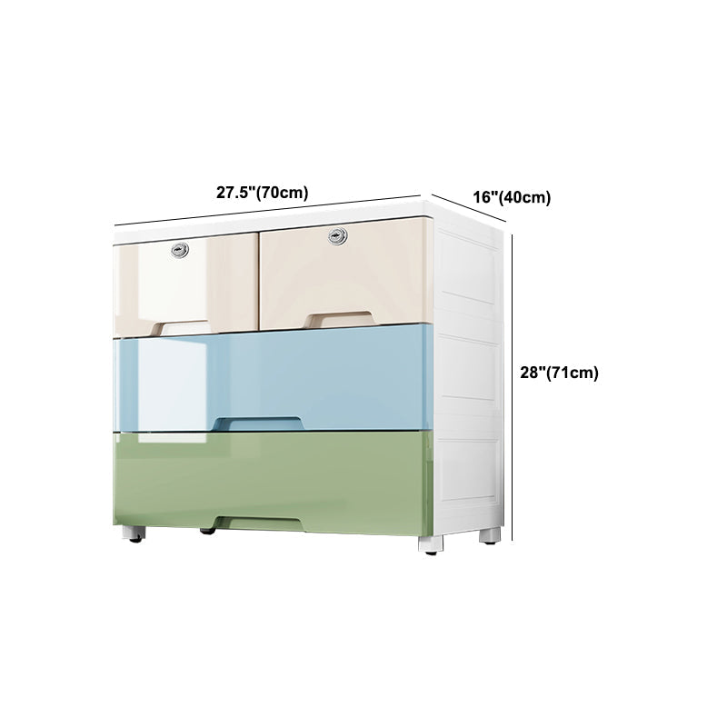 Modern Style Non-Hanging Armoire Plastic Home Storage Cabinet