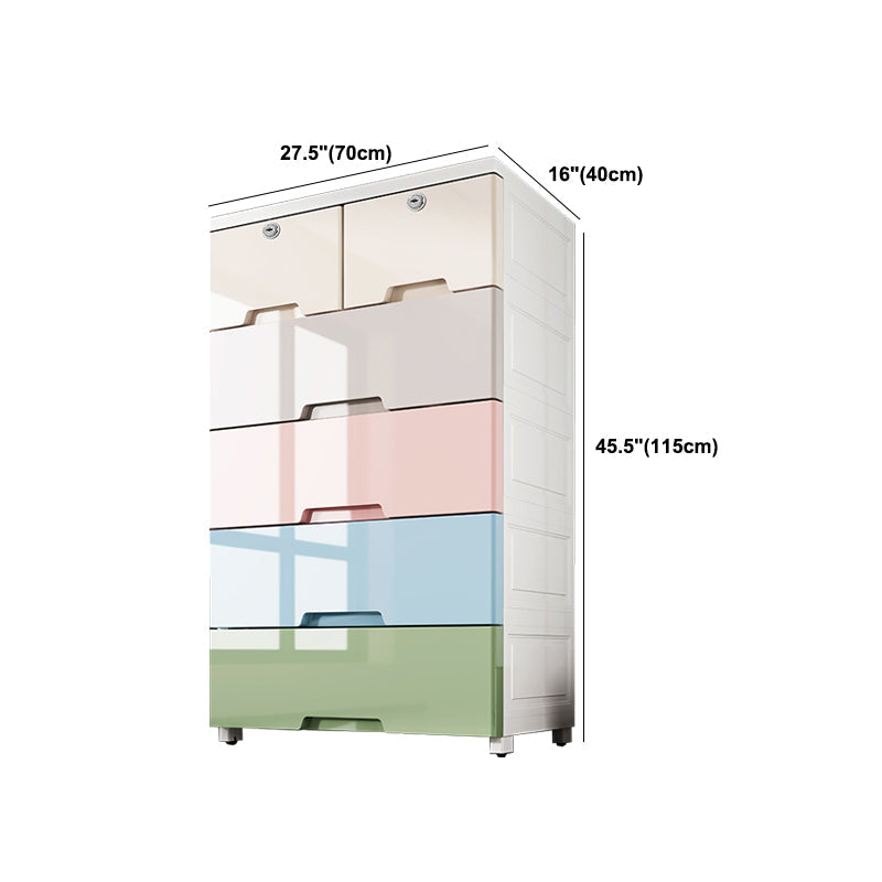 Modern Style Non-Hanging Armoire Plastic Home Storage Cabinet