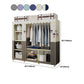 Contemporary Style Wardrobe Armoire Steel Frame Wardrobe for Bedroom Clearhalo 'Armoires & Wardrobes' 'armoires_wardrobes' 'Bedroom Furniture' 'furn' 'furn_armoires_wardrobes' 'Furniture' 5564708