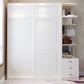 Armario blanco moderno Armally Wood Gabinete de armario con cajones con cajones
