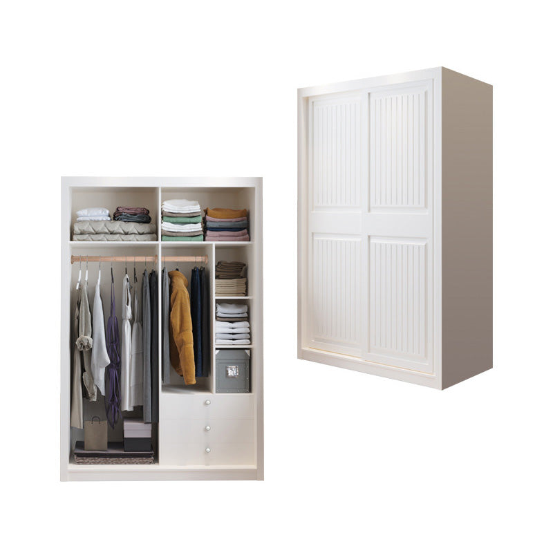 Armario blanco moderno Armally Wood Gabinete de armario con cajones con cajones