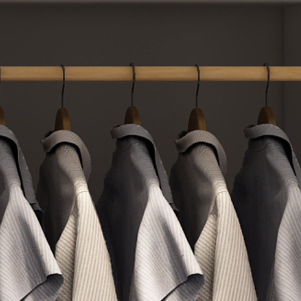 Engineered Wood Wardrobe Cabinet White Modern Wardrobe with Drawer Clearhalo 'Armoires & Wardrobes' 'armoires_wardrobes' 'Bedroom Furniture' 'furn' 'furn_armoires_wardrobes' 'Furniture' 5564799