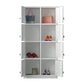 Moderner Style -Scharnier -Türgarderobe für Home Grey Metal Cabinet