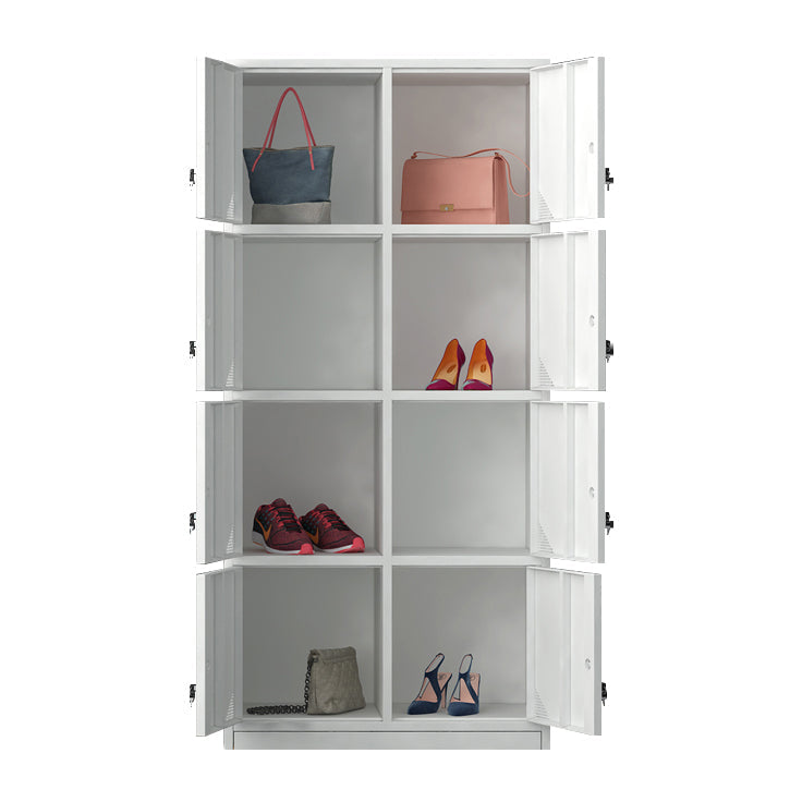 Moderner Style -Scharnier -Türgarderobe für Home Grey Metal Cabinet
