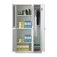 Moderner Style -Scharnier -Türgarderobe für Home Grey Metal Cabinet