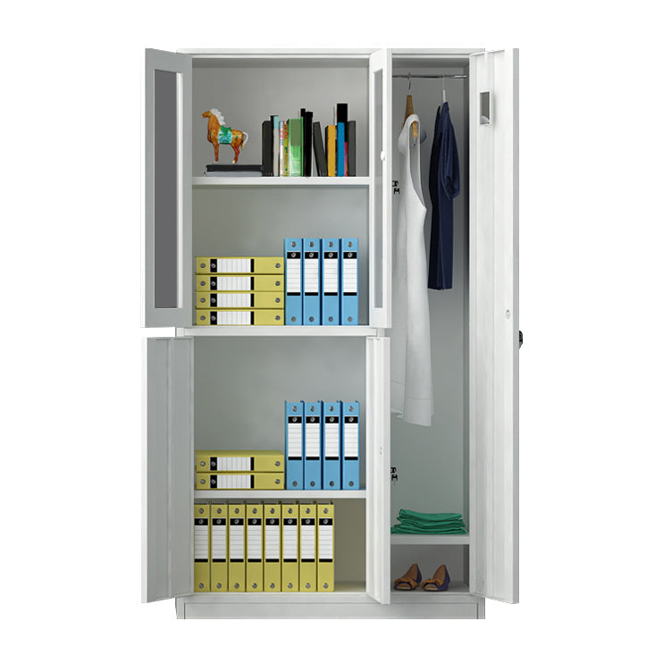 Moderner Style -Scharnier -Türgarderobe für Home Grey Metal Cabinet