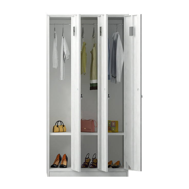 Moderner Style -Scharnier -Türgarderobe für Home Grey Metal Cabinet